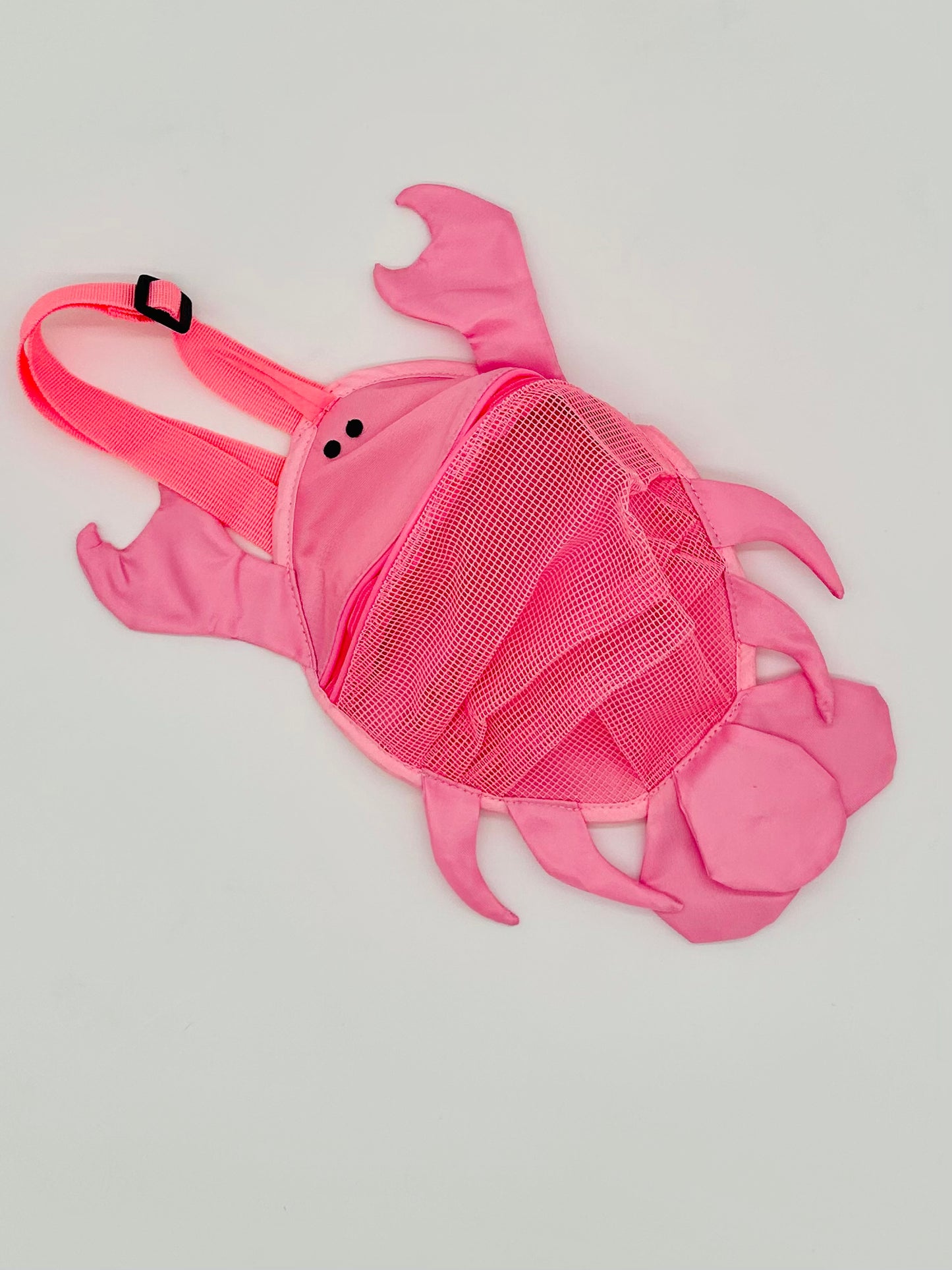 Child's pink lobster shoulder beach bag