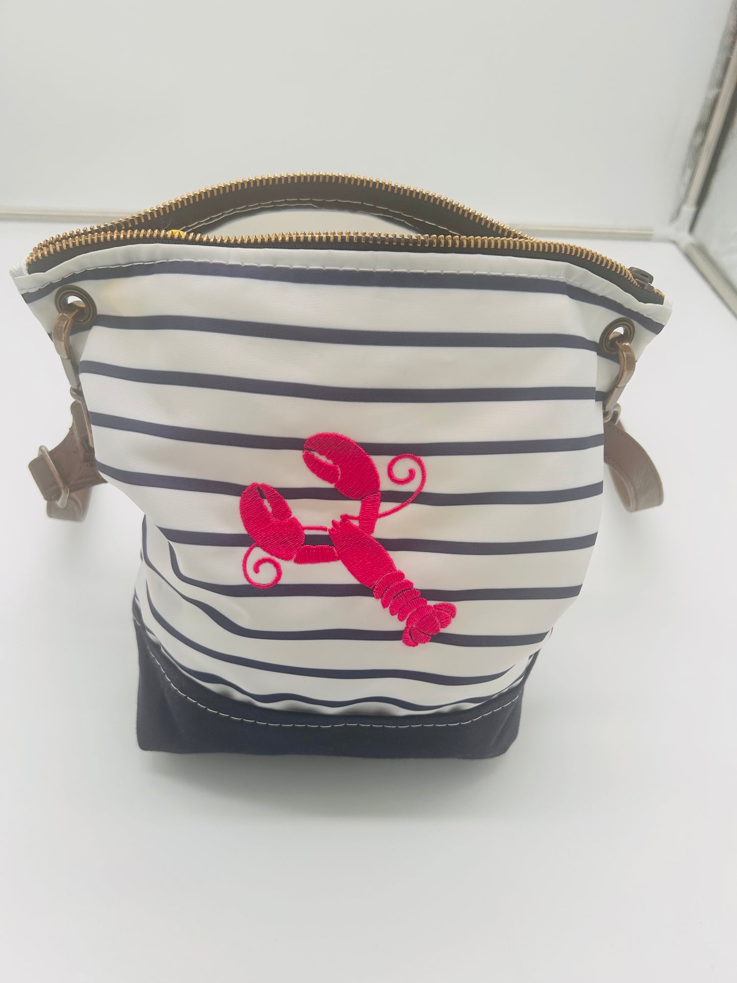 Sea Bag - Navy Mariner Stripe Chebeague Crossbody Bag