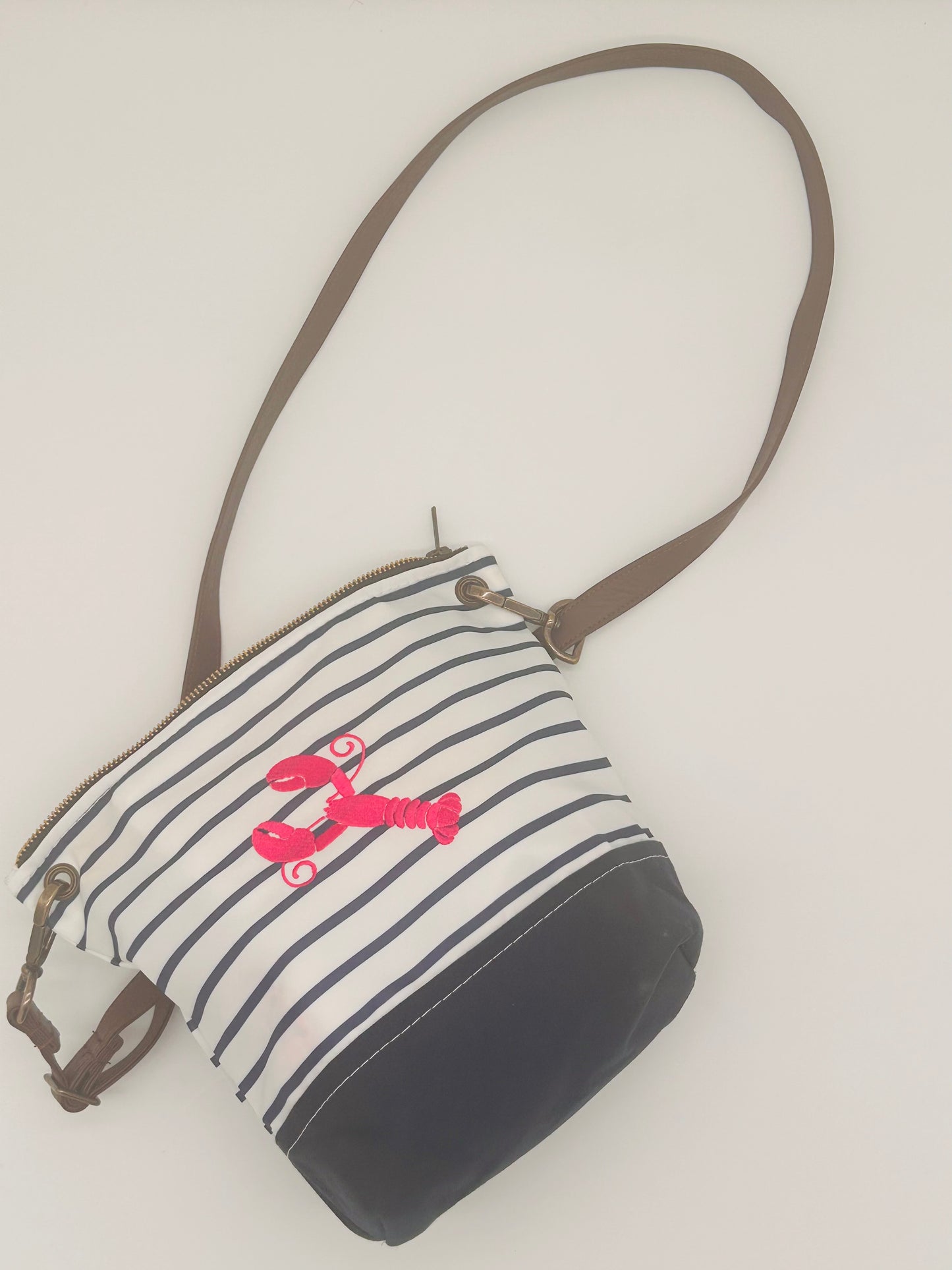 Sea Bag - Navy Mariner Stripe Chebeague Crossbody Bag
