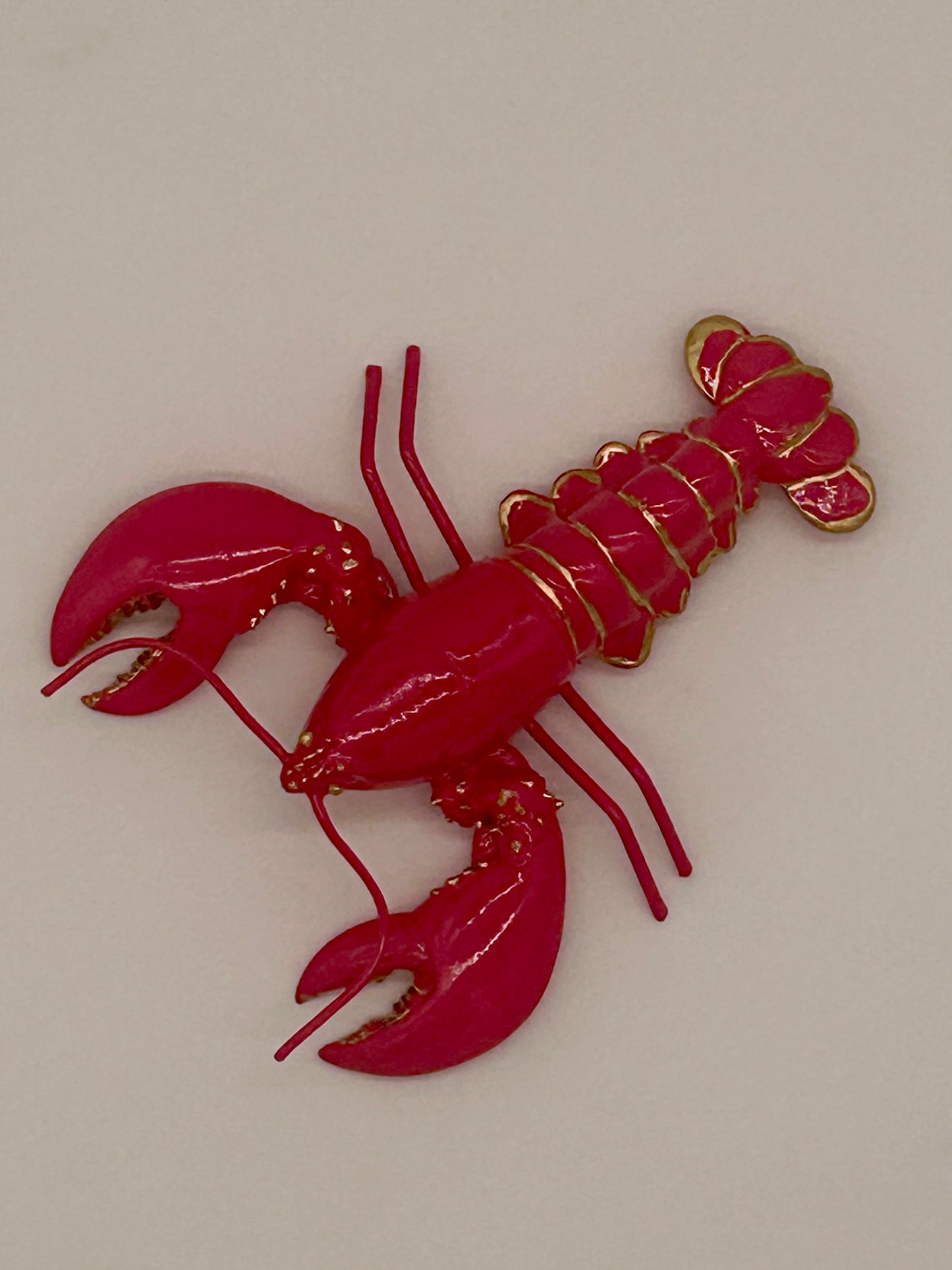 Ceramic Pink Lobster