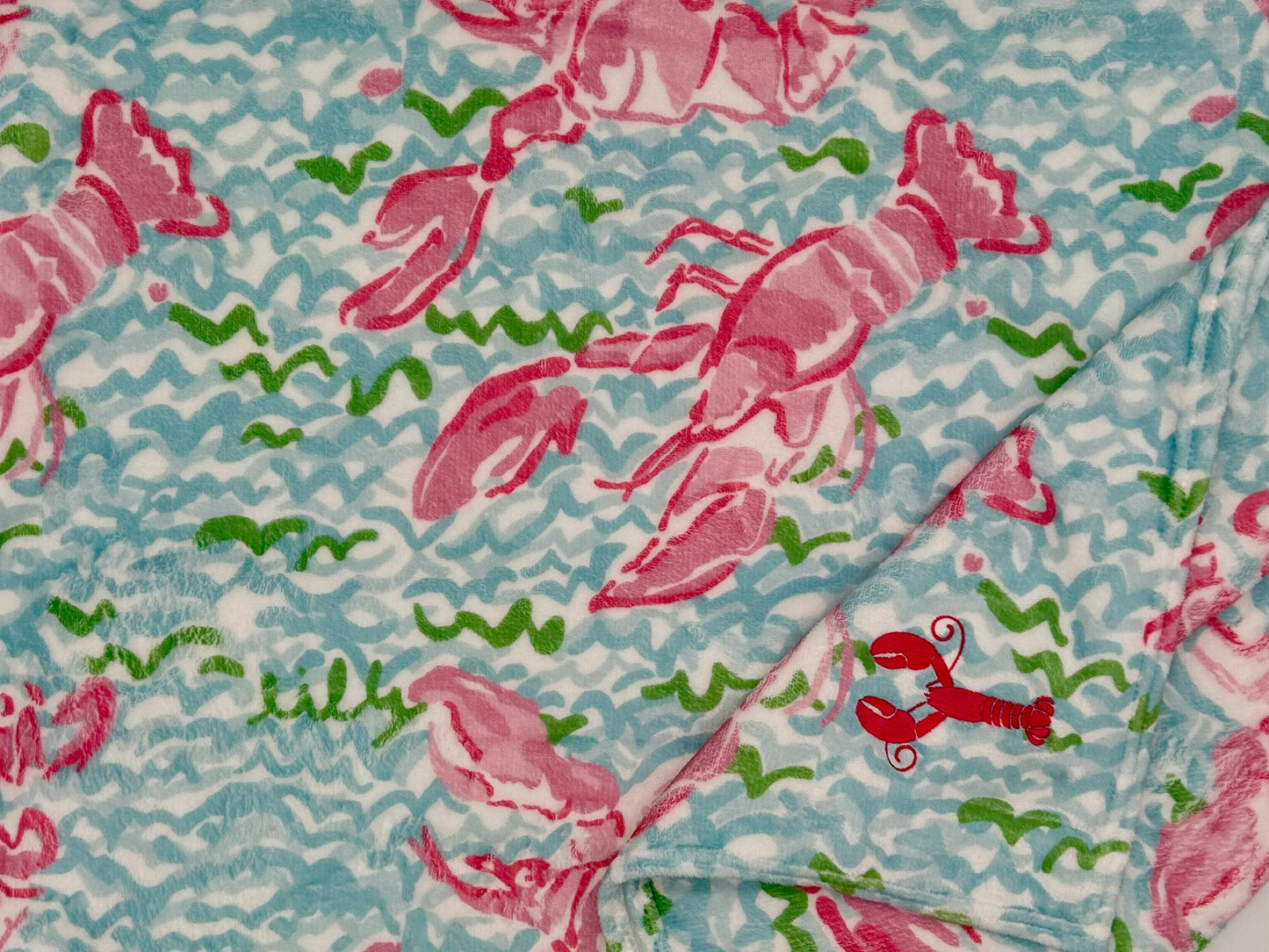 Pink Lobster Throw