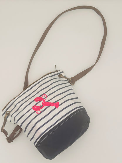 Sea Bag - Navy Mariner Stripe Chebeague Crossbody Bag