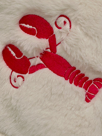 Pink Lobster Baby Blanket