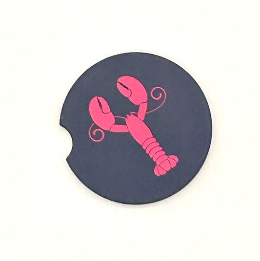 PINK LOBSTER Car Coasters